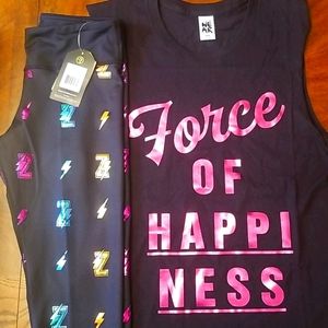 Zumba Outfit ( T-Shirt & Leggings) 2 Piece Lot